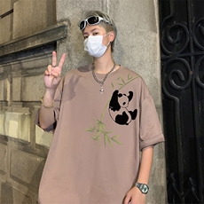 T772P26夏季新品港风高街美式短袖T恤宽松ins重磅纯棉体恤，男装T恤，星座304A