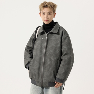 冬季加棉皮棉衣男潮流皮衣夹克加厚棉服外套A266-MYPY010-P90特批图片