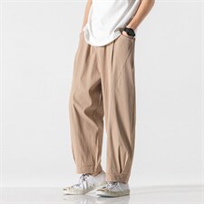 夏季大码港风日系宽松直筒工装裤男裤子休闲哈伦萝卜裤K139/P50，男装工装外套，电商A221A