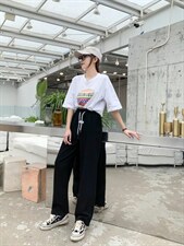 爆直筒卫裤，女装休闲裤，菲库feiku