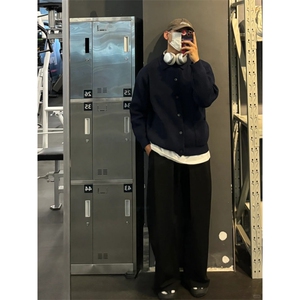 【有货】MY0339ZZ-特73 秋冬季加厚针织开衫外套男士慵懒翻领毛衣图片