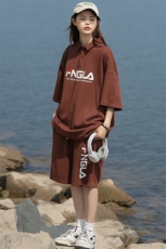 夏装学生潮简约运动半袖套装2023印花短裤T恤男女6623-P70控价98，男装T恤，电商A441-1