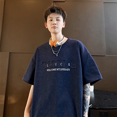 ！2026夏季新款男士钢印短袖潮牌情侣半袖T2516特P28，男装T恤，电商B220