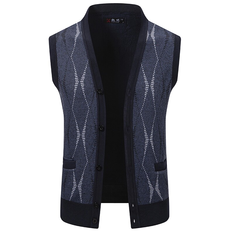 开衫毛衣背心男士内搭秋冬季保暖修身针织衫马甲外套男款M11，男装背心/马甲，星座1706