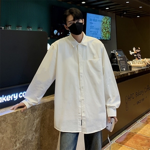 秋季纯色长袖衬衫男 禁欲风外穿衬衣C4201/P48图片