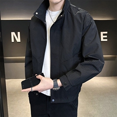 1803P1052028春装男士立领暗格子外套，男装夹克，星座414（原B263）