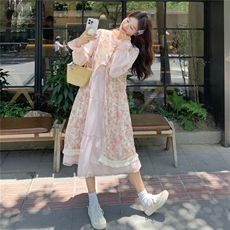 秋装新款！大量！罩衫连衣裙两件套2C133-8962-P165-K228，女装套装/套裙，2C133