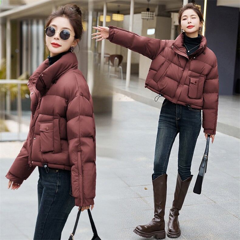 红时尚短款羽绒服女2025冬季新款小个子显高洋气白鸭绒外套,女装羽绒服,沁沁公主
