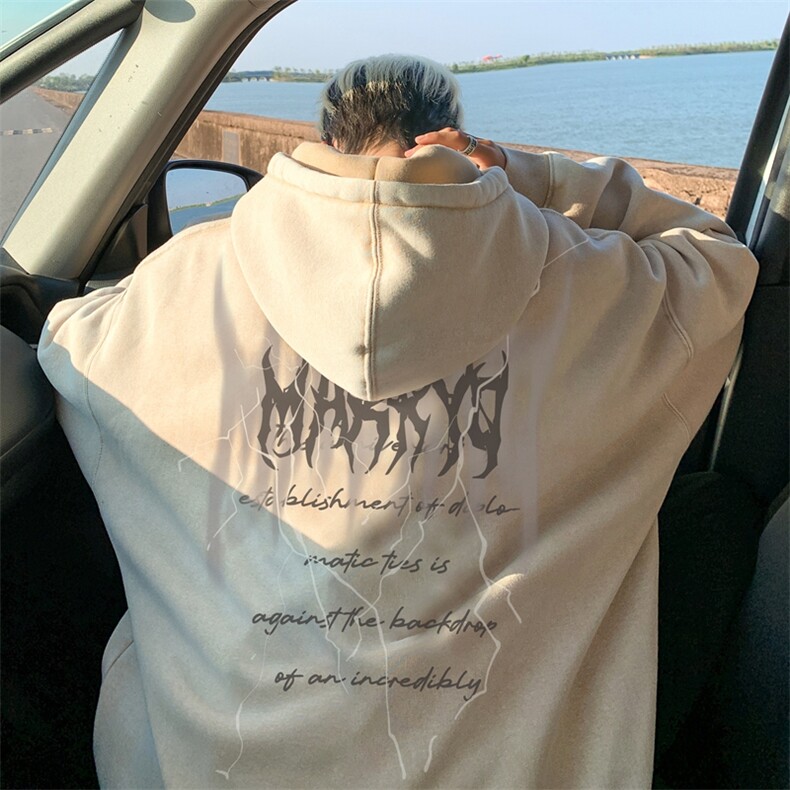 直播重磅水洗连帽卫衣潮流大码潮牌高品质XZ517A-3-HT7001-P68,男装卫衣,星座517A-3
