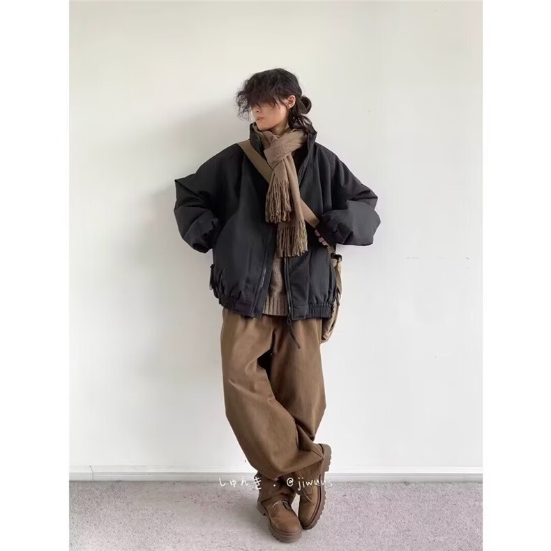 加绒加厚冬男立领棉衣灯芯绒保暖棉袄面包服外套MY9050P75,男装棉衣,星座1013-1