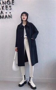 (现货)秋季新款羊绒大衣图片