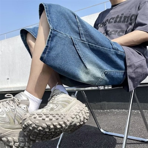 2024美式牛仔裤男款直筒短裤潮 D2133 P40图片
