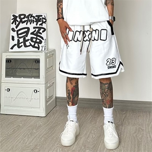 美式篮球运动短裤男女夏季五分沙滩裤vibe高街休闲裤子QD762-P35图片