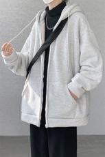 8XL-M高品质！卫衣厚外套男加绒加厚开衫羊羔毛卫衣WY13P68控88，男装卫衣，电商D206-1