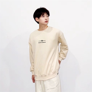 抖音得物 现货高品质美式宽松圆领印花卫衣 新款重磅卫衣 ADY104图片