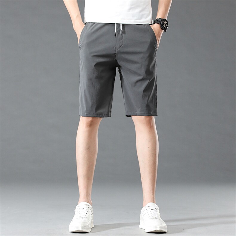 2024冰丝短裤男夏季休闲免烫弹力速干五分裤中裤子DK313-P28主推,男装休闲裤,星座224-3