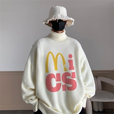 冬季高领毛衣男士加绒加厚翻领男毛线衣MG3365-P55限78加绒+10，男装针织衫/毛衣，电商B370