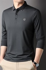 D66123钱塘2020-2中年男士休闲简约秋季长袖包薄款T恤数据好P70，男装T恤，钱塘207-2