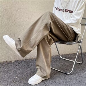 男秋季新款港风休闲裤纯工装RK68P38图片