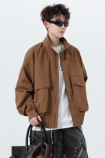 JK007无影墙大口袋工装教练飞行员夹克聚酯纤维(S-3XL)TP38，男装夹克，电商A088