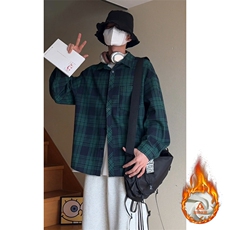 秋季新款格子衬衣男女宽松休闲百搭上衣C2167-特P32/CJ9735-特P40，男装衬衫，电商A007