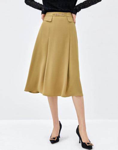 2021秋季新品韩版中长款半身裙，女装半身裙，秋子丰色(1F)