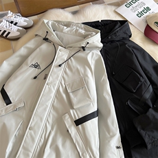 24冬户外大码防水多口袋双板滑雪服男加棉加厚保暖外套M78-P155，男装棉衣，电商A001-1