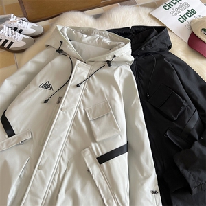 24冬户外大码防水多口袋双板滑雪服男加棉加厚保暖外套M78-P155图片