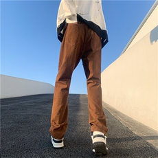 高街微喇弹力修身直筒牛仔裤货号KN70P50，男装牛仔裤，电商D325