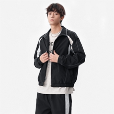 春秋季冲锋外套男款夹克男装中学生潮流拼接套装TZ0572-P118，男装休闲套装，星座308B-2