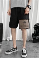 【】A003-HK7117-P45夏装新款贴标撞色时尚工装短裤短句，男装休闲裤，电商A003
