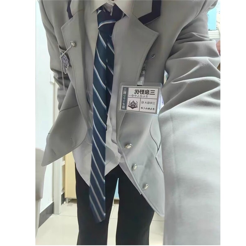 日系学院风制服西装外套男女款西服学生痞帅宽松夹克高级感班服，男装西服，星座601-1