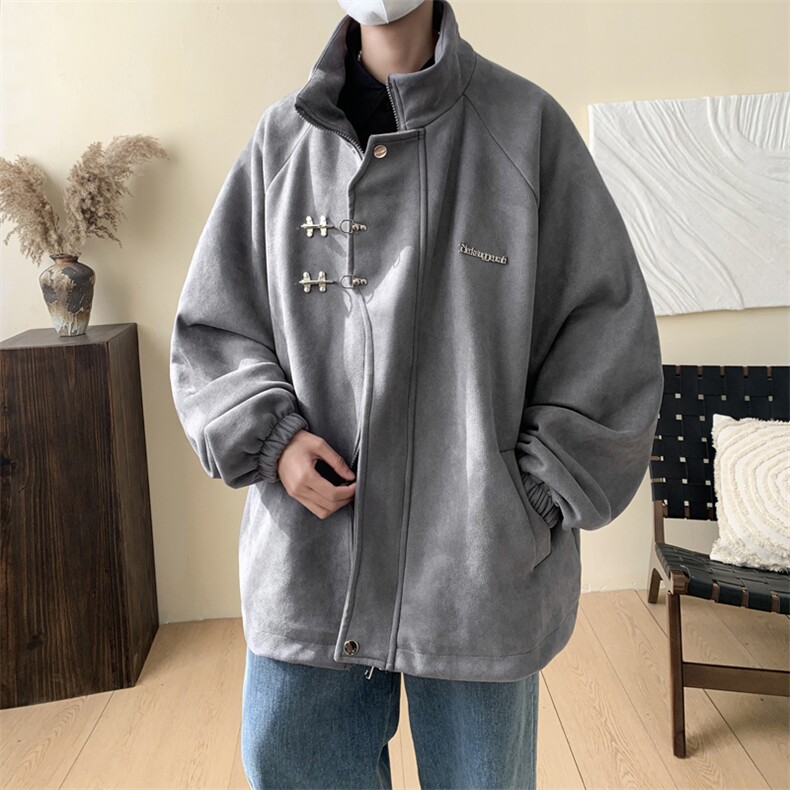 重磅！麂皮绒复合夹克飞机扣外套CP43-特P60 控价：108图片