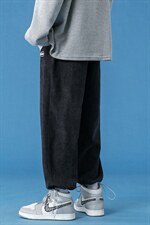 蓝底2024秋冬新款百搭宽松抽绳束脚运动休闲潮牌裤子2103-55控69,男装休闲裤,星座914-3