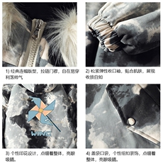 MC49112-P135日系潮衣男大码派克服男工装服外套袄，男装棉衣，电商A040A