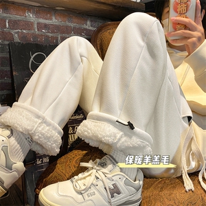 抖音品质潮冬季加绒加厚宽松抽绳束脚休闲裤B315-K5431J-P55控68图片