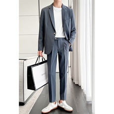 现货2025秋轻熟风套装男宽松西装外套TZ10P185可单卖西装125裤60，男装西服套装，电商B276A