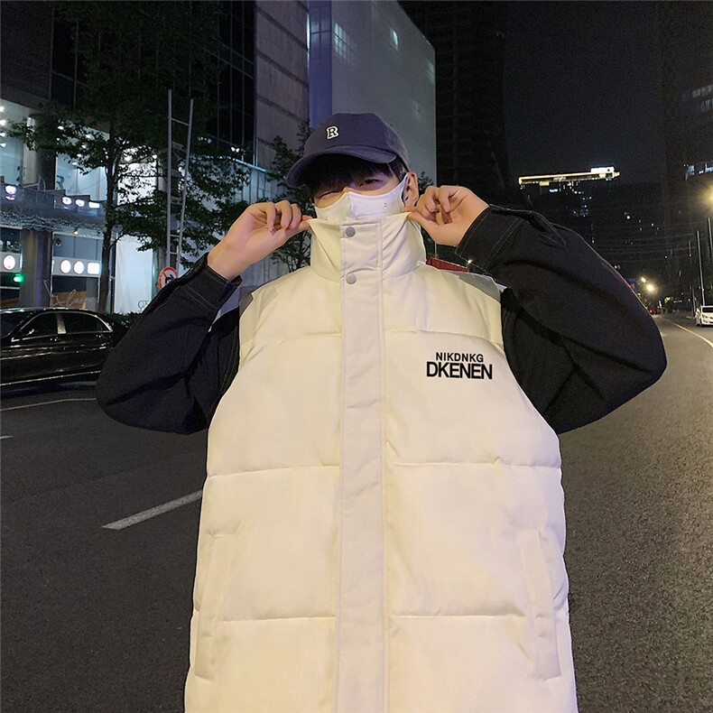 夜景50新标时尚字母印花宽松保暖羽绒马甲A247-MJ617P115控158,男装背心/马甲,电商A247