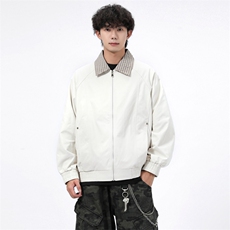 得物二开简约经典高级休闲百搭潮夹克外套男2025秋季JK1242-P80，男装夹克，星座1103-3