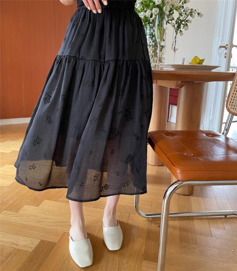 玫瑰花半裙，女装半身裙，唯品