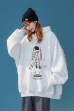 中性2024春季新品简约Uttlenger太空人连帽卫衣W292P35控58，男装卫衣，A247A