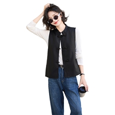 pu皮马甲短外套女2024春秋季新款小个子立领宽松外搭背心坎肩马夹，女装马甲，江南女神