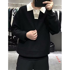 秋冬季设计感小众polo长袖t恤男美式复古打底衫毛衣MJY28，男装T恤，星座1116A（原606A-3）