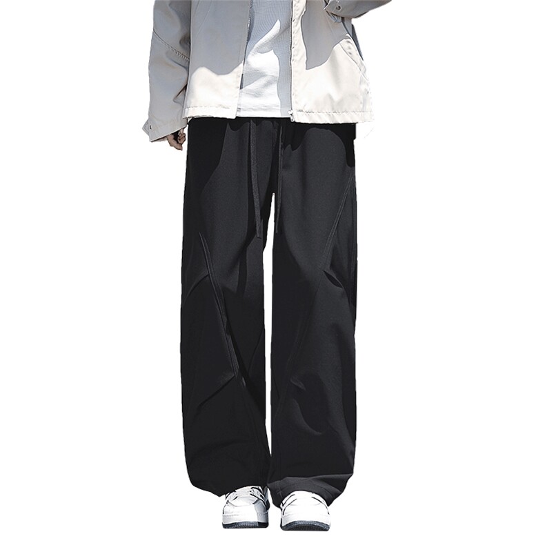 2025休闲男裤秋冬新款复合加厚款直筒松紧伞兵裤1668-2-特P44,男装休闲裤,星座1006-1