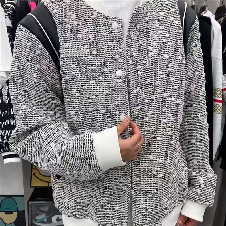 网图现货秋季新款气质小香风外套男女短款夹克RA4128-P70,男装夹克,星座1005-4