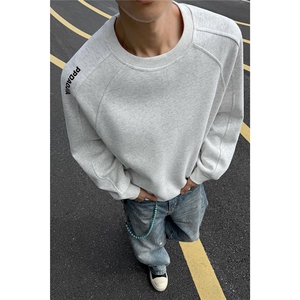 1506-1/WX981/P42宽松百搭圆领男女款卫衣潮牌时尚修身款情侣图片
