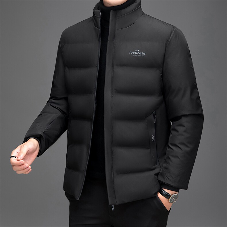 2025新款中年冬季棉服男立领短款羽绒棉衣加厚保暖防风外套上衣潮,男装棉衣,电商B212（原钱塘6029）
