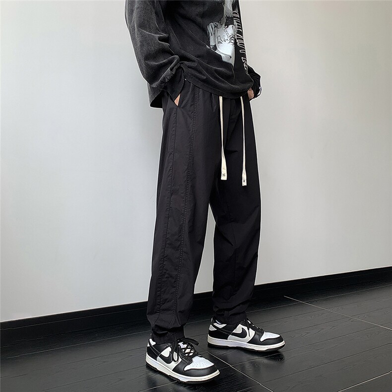 高品质秋款男休闲裤纯棉拼接直筒小脚长裤h192P38,男装休闲裤,星座1013-1
