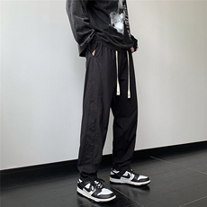 高品质秋款男休闲裤纯棉拼接直筒小脚长裤h192P38，男装休闲裤，星座1013-1