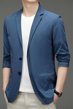 上衣单排扣春季中老年2023年翻领口袋长袖时尚西服SL8217，男装西服，钱塘6003（原4033）